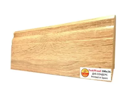 Плинтус МДФ TECKWOOD фигурный Дуб Сондерс 100х16х2150