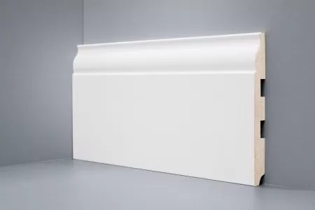 Плинтус напольный Deartio Белый, МДФ U 103-150